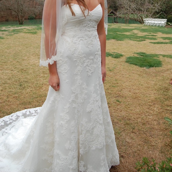 Casablanca Style 1914 Wedding Dress Color Ivy - Picture 11 of 12